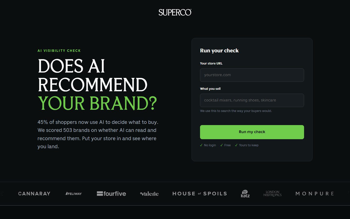 Superco AI Visibility Check